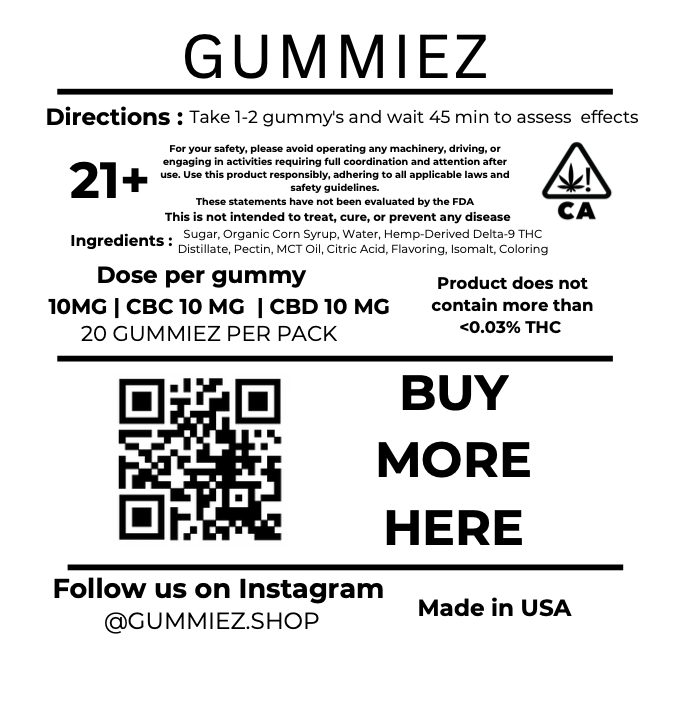 FRUIT PUNCH BALANCED GUMMIEZ 200MG 20PK